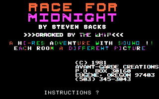Race For Midnight Title Screen